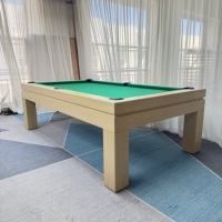 Table de billard personnalisée 9 boules pour usage domestique, avec plateau en ardoise, feutre en cuir haute performance durable, tailles 7ft/8ft/9ft, inclut une table de ping-pong.