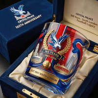 Nouvelle Tasse à Whisky en Verre Borosilicate Haute Qualité « 250 Ans de Liberté » – Design Contemporain, Résistante à la Chaleur, Idéale pour les Fêtes