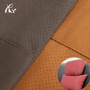कस्टम छिद्रित सूड सुई माइक्रोफाइबर कपड़े, कार सीटों के लिए सोफा कवर और फर्नीचर पंछित चमड़े की सामग्री - Product Image 2