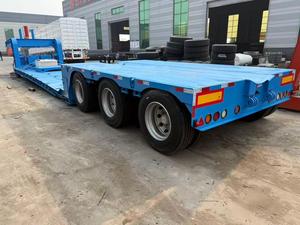 Semirremolque de Acero de Cama Baja Ultrabajo de 3 Ejes con Suspensión Mecánica y Dirección Neumática para el Transporte de <span class=keywords><strong>Carga</strong></span> Sobredimensionada - Product Image 4