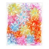 Custom Logo Colorful Star <b>Bow</b> Ribbons High Tenacity Polyester Material Glitter Printed Decorative <b>Bows</b> for <b>Gift</b> Packaging & DIY - Product Image 2