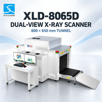Scanner de bagages à double vue SUN LDADER OEM/ODM XLD-8065D, équipement de contrôle de sécurité pour bâtiments gouvernementaux, CE/RoHS