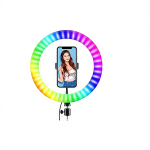 Anneau lumineux LED RGB 36 cm, lampe de bureau, éclairage pour selfie, pour caméra vidéo - Product Image 3