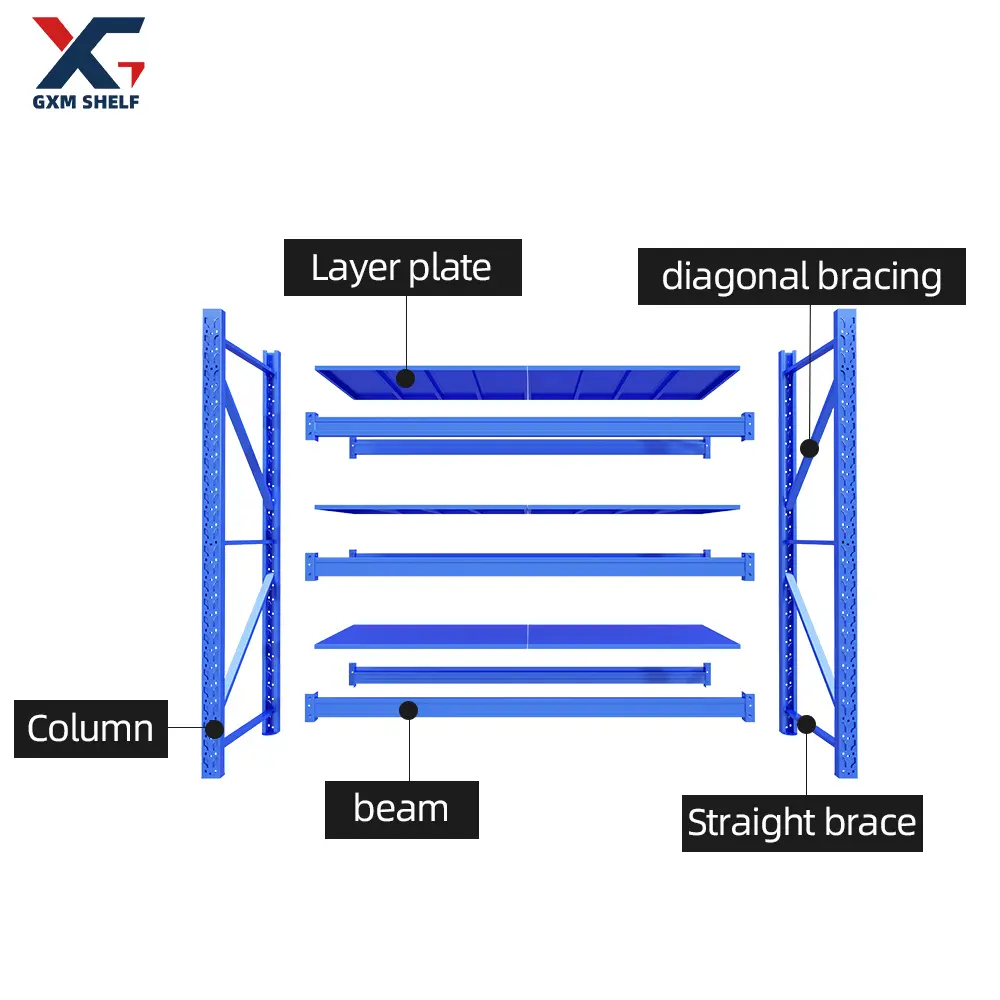 Kệ lưu trữ kim loại thép kho Kệ Kệ chọn lọc sơn tĩnh điện Kệ 4 lớp 5 lớp 7 lớp nhiệm vụ nặng nề giá