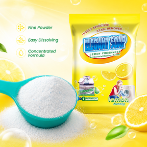 Detergente para Ropa Ecológico de Alta Calidad OEM de 1 kg con Aroma a Limón, Polvo para Lavar, Muestra Gratis Disponible para Detergente en Polvo - Product Image 3