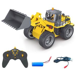 Huina mobil RC 1532 1/18 mobil truk bulldoser Radio Model traktor Aloi kontrol mobil truk mobil teknik mainan anak-anak laki-laki - Product Image 3