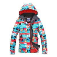 Veste de ski personnalisée coupe-vent respirante pour hommes et femmes Vêtements de ski de neige