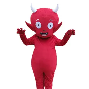 Красный Дьявол Монстр маскарадный костюм/талисман костюмы для взрослых/талисман