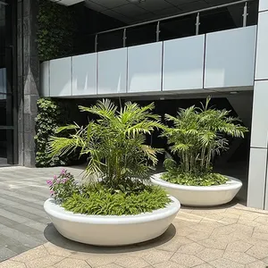 Modische Außenmöbel Baumbecken Pflanzer Blumentopf Öffentliche Warte Stühle für Einkaufszentrum Büro