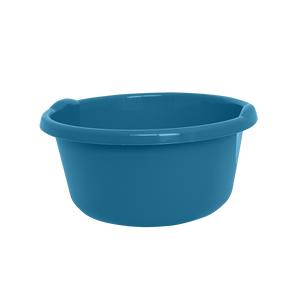 Cubo redondo de plástico azul de 13 litros para limpieza y almacenamiento - Product Image 1