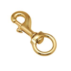 पीतल के कुत्ते श्रृंखला पालतू पट्टा त्वरित हुक मोड़ना त्वरित आंख वसंत हुक लॉकिंग कारबिन 27*91 मिमी नौका हार्डवेयर - Product Image 5