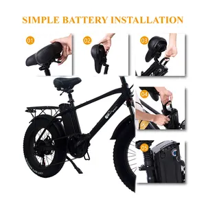European Warehouse Electric Bicycle Electric Bike 750W High Motor CST Fat Tyre E-bike With Removable Battery