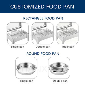 In Offerta Speciale Scaldavivande Chafing Dish da <span class=keywords><strong>Buffet</strong></span> di Lusso per Hotel 9L Set per Servire Cibo Dorato - Product Image 5