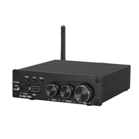 Amplificateur de puissance professionnel intégré 2 canaux 160W, mixeur audio avec MP3/USB/SD/FM sans fil, amplificateur de subwoofer domestique