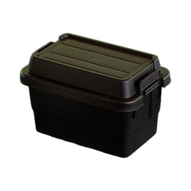 PP Plastic Desktop Mini Storage Box with Lid Covered & Stackable Modern Minimalism Design for Household Sundries