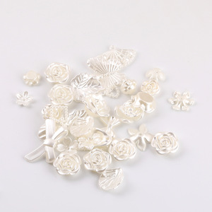 Mixed Cream Resin Rose Bow <b>Loose</b> <b>Beads</b> For Jewelry Making DIY Accessories - Product Image 5