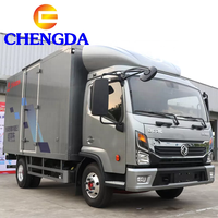 Howo Dongfeng Double Cabine 4*2 4*4 Box Van Mini Cargo Truck