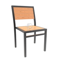 Chaises extérieures de restaurant de cadre en métal de conception simple pour le café pour la décoration de café