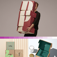 Boîte en carton ondulé personnalisée avec logo imprimé pour l'expédition postale et l'emballage de colis