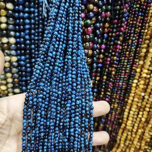 Perline Rotonde in Occhio di Tigre Blu <span class=keywords><strong>Lago</strong></span> 6-12mm, Pietra <span class=keywords><strong>Naturale</strong></span> per Accessori Fai-da-Te, Bracciali e Collane - Product Image 3