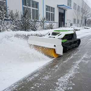 Free Shipping CE EPA Gasoline Engine with Snow Sweeping <b>Roller</b> Brush Rubber Tracks Remote Control Robot Lawn Mower - Product Image 1