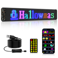 Letrero LED Flexible Ojos de Diablo para Parabrisas de Coche y Camión, Panel de Señalización LED Programable con Texto, Pantalla LED Inteligente para Publicidad