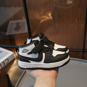 Chaussures de sport pour bébé en cuir ultrafilm d'hiver, chaussures de sport pour enfants, fermeture à scratch, unisexe, gris ombre, <span class=keywords><strong>basket</strong></span>-ball, légères - Product Image 2