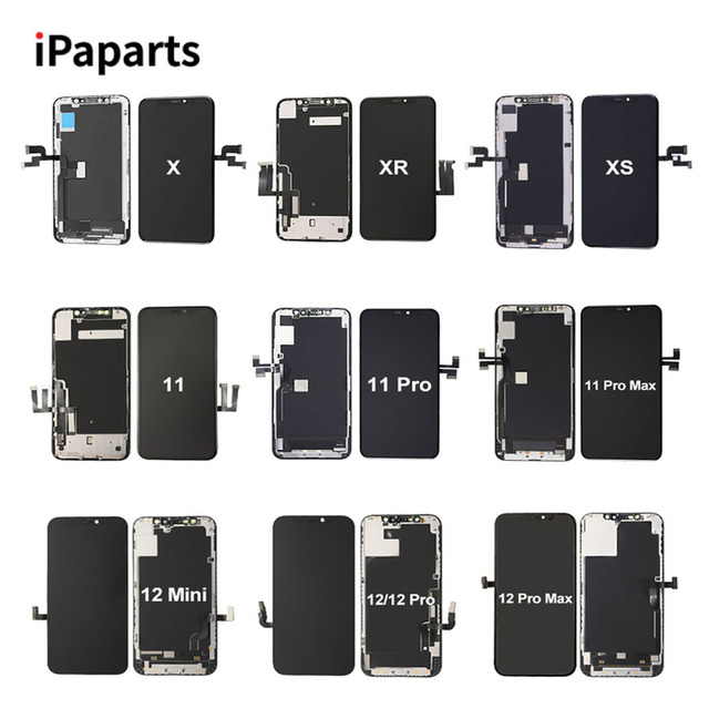 Pantalla Original Phone LCDs Oled GX LCD Display Screen Replacement for iPhone X XS Max XR 11 12 13 14 15 Pro Max