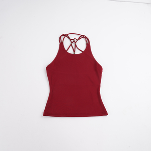 Nightclub <b>Beaded</b> Tie Back Cut Out Halter U Neck Vest Hot Girl Slim Fit Sexy Cut Shoulder Flattering <b>Crop</b> <b>Top</b> - Product Image 6