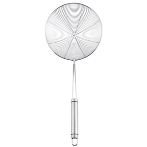 LJS02 Nhện Thép Không Gỉ Rãnh Skimmer Nhà Bếp 18/8 Thép Không Gỉ Đồ Dùng Nấu Ăn Dài Xử Lý Lọc Muỗng Chao - Product Image 2