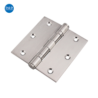 Charnière de porte à double roulement à billes 3,5 x 3,5 x 2,5 mm en acier inoxydable, charnières de porte à angle carré