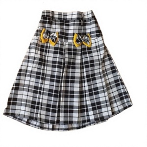 High Waist Black Plaid <b>Pleated</b> <b>Skirt</b> Girls <b>School</b> Uniform Bottoms Korean Style Mini girls <b>Skirt</b> - Product Image 4