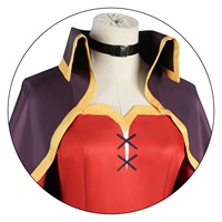 Kostum Cosplay Megumin untuk Dunia yang Indah, Jubah Ajaib Halloween Set Lengkap Bahan Poliester