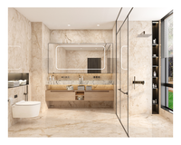 Meuble de salle de bain sous-évier classique avec miroir, personnalisable, fournisseur de meubles pour la maison