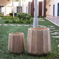 Pots à fleurs en fibre de verre personnalisés, best-sellers, pour jardin extérieur, avec trou de drainage, écologiques et durables