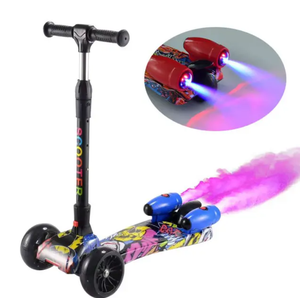 新款儿童电动滑板车带喷雾儿童滑板车<span class=keywords><strong>3</strong></span>轮折叠喷雾火箭滑板车儿童 - Product Image 2