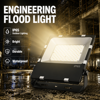 Projecteur LED extérieur haute puissance IP65 étanche 50W 100W 150W 200W avec support réglable pour éclairage mural de sécurité extérieur
