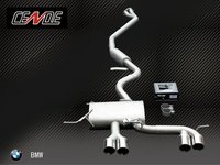 Silencieux d'échappement agressif en acier inoxydable CENDE pour E46 E90 avec finition polie