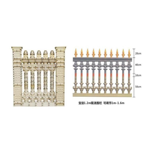 Moules de clôture de <span class=keywords><strong>ciment</strong></span> en plastique, poste de clôture, panneau de béton moulé en bijouterie - Product Image 4