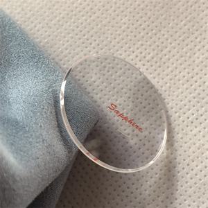 <span class=keywords><strong>JR</strong></span> OEM personalizado círculo forma reloj parte plana 20-39,5mm diámetro 1,2mm grueso zafiro cristal lente resistente a los arañazos 22mm - Product Image 2