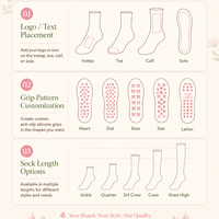 Chaussettes de yoga et de pilates pour femmes, design personnalisé, antidérapantes, respirantes, tricotées, écologiques, séchage rapide, motif floral, personnalisables