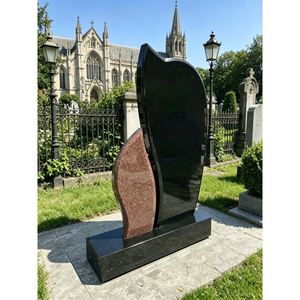 Monument funéraire en granit de haute qualité, granit noir et monuments aux couleurs assorties rouge, <span class=keywords><strong>pierre</strong></span> <span class=keywords><strong>tombale</strong></span> économique pour cimetière et commémoration - Product Image 1