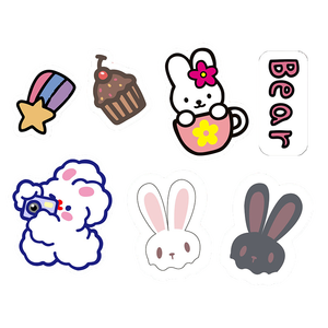 100 Uds Anime Bunny Sexy Girl Lady pegatinas de dibujos animados niño <span class=keywords><strong>Ahegao</strong></span> decoración equipaje impermeable desnudo pegatinas - Product Image 4