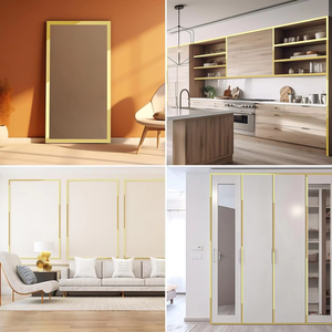 Patti embellecedor de tira plana de acero inoxidable 201 304 con respaldo autoadhesivo para Decoración - Product Image 6