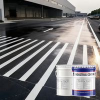 Peinture routière en polyuréthane haute résistance, résistante à l'abrasion, pour rondels et passages pour piétons, coût de vie plus bas que la peinture thermoplastique