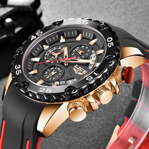 LIGE 10027, relojes de gama alta para hombre, calendario de manos Limunous, reloj de cuarzo resistente al agua para hombre, esfera grande, pulsera de negocios para hombre, reloj deportivo - Product Image 2