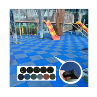 Outdoor-Spielplatz Schulsport Kommerzieller Schalldämpfender Stoßabsorbierender Farbiger Gummi-Turnhallenboden Gummimatten-Fliesen