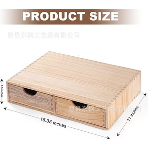 Boîte de rangement en bois pour dosettes de café avec tiroir organisateur pour machine à café et support à capsules - Product Image 5