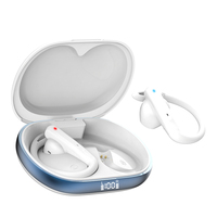 Cuffie Bluetooth D14 Personalizzate con Gancio per Orecchio, Microfono Integrato, Impermeabili IPX5, Auricolari Wireless per Ciclismo e Corsa