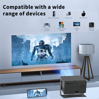 Vente en gros d'usine Projecteur H1 Home Cinéma intelligent Android WIFI 4K Projecteurs Full Hd Téléphone portable Jeu vidéo Projecteur extérieur
